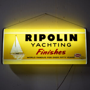 Ripolin Yachting Finishes Light Up Plastic Face Sign Glidden