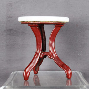 Salesman Sample Soda Fountain Table Round Marble Top