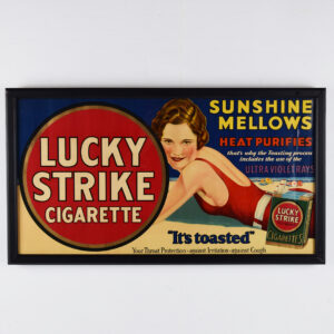 Lucky Strike Cigarettes Vintage Paper Trolley Ad Swimsuit