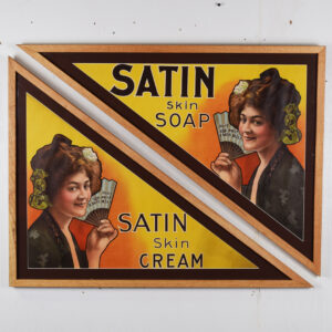 Satin Skin Soap Satin Skin Cream Framed Store Window Corners