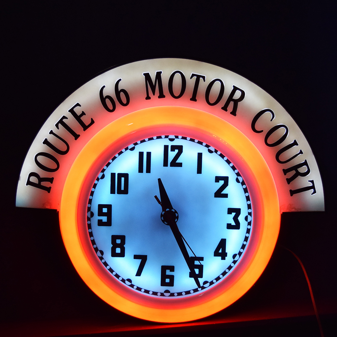 Electric Neon Clock Company Cleveland Ohio 36 Inch Round PL5