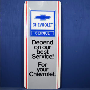 Chevrolet Dealership Service Department Aluminum Sign 48x20