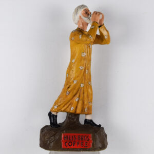 Hills Bros Coffee Display Statue Plaster Figurine The Taster