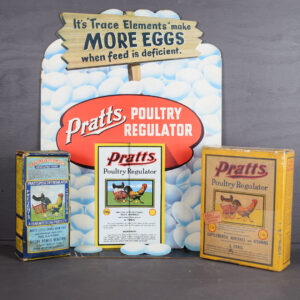 Pratts Poultry Regulator Cardboard Feed Store Display Boxes
