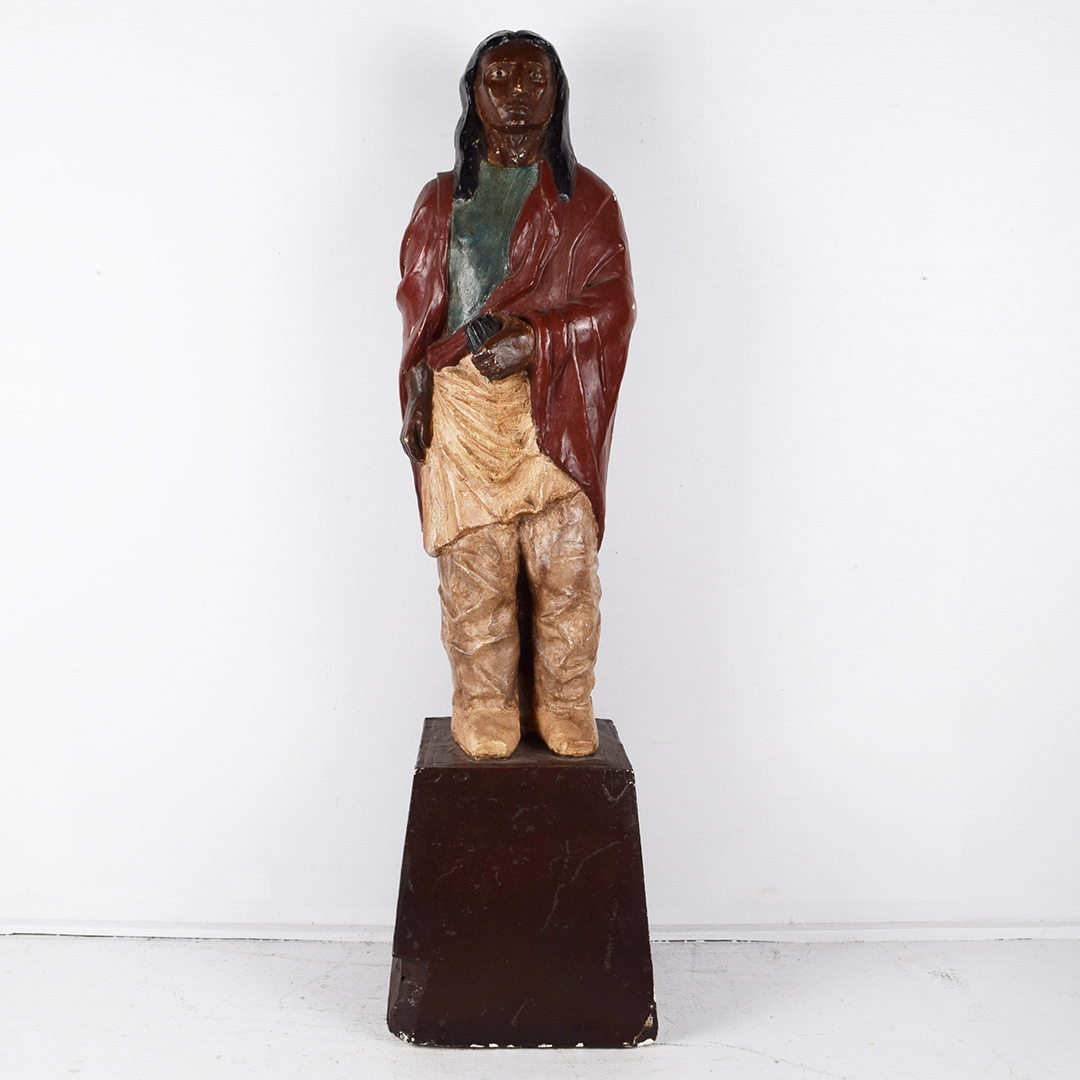 Counter Top Tobacco Cigar Store Indian Chalkware 33 Inches