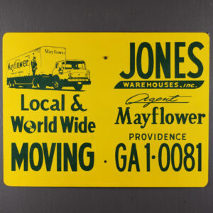 Mayflower Moving Company Metal Sign Jones Warehouses
