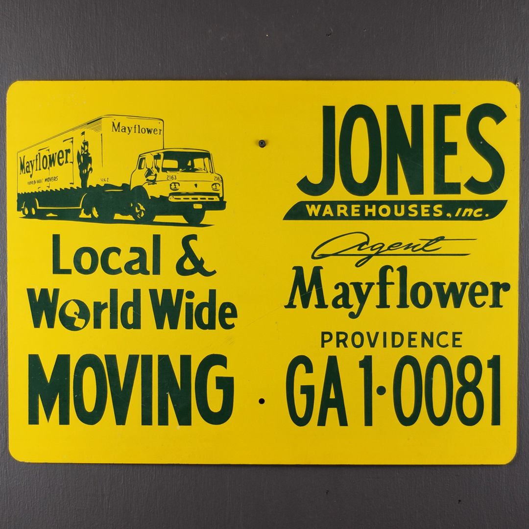 Mayflower Moving Company Metal Sign Jones Warehouses