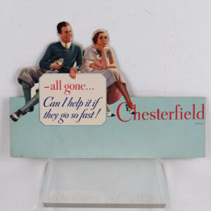 Chesterfield Cigarettes Die Cut Counter Stand-up Cute Couple