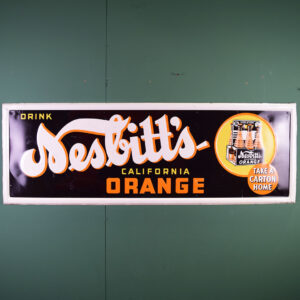 Nesbitts of California Orange Soda Embossed Metal Sign