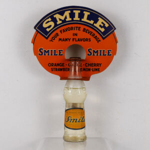 Original Smile Soda Bottle Topper With Orange Smile Bottle