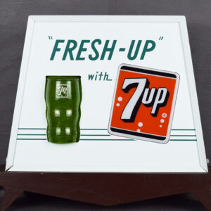Fresh-Up With 7UP Light Up Spinner Motion Light Counter Sign
