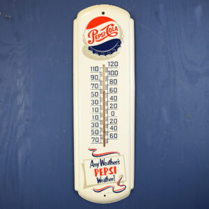 Pepsi-Cola Metal Thermometer Any Weather's Pepsi Weather