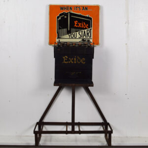 Exide Battery Metal Display Rack Original Battery Brilliant Mfg. Co.