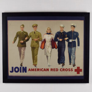 American Red Cross World War II Recruitment Poster Framed