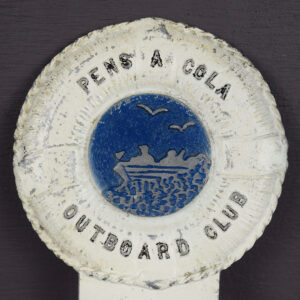 Pensacola Outboard Club License Tag Topper Aluminum Florida