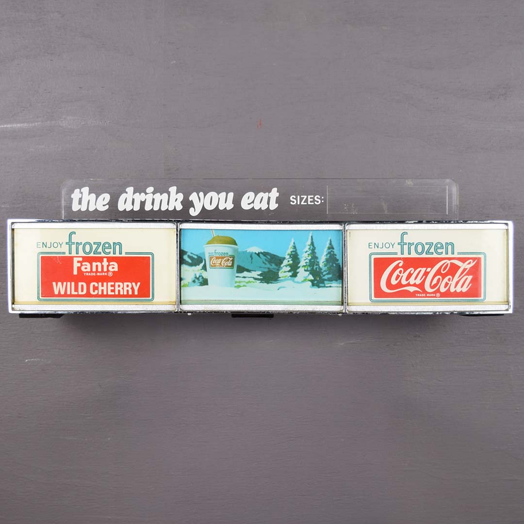 Frozen Coca-Cola Frozen Fanta Light Up Counter Sign Works