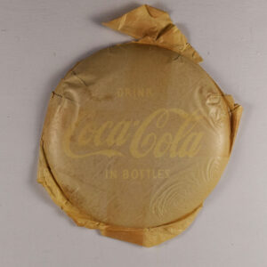 1955 Drink Coca-Cola In Bottles 12 Inch Round Button Sign